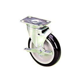 Regal Ride Institutional Casters 5" swivel with brake plate type