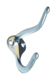 Epco CH105-ZMN-2 Double Hook Brushed Chrome