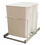 KV Double Waste Slide Out Bins 35qt white 22" deep, Price/Each