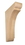 Plain support bracket 7" corbel Red Oak, Price/Each
