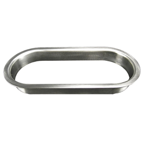 HCI 6138-100 6 x 2-1/2in Oval Stainless Steel Grommet