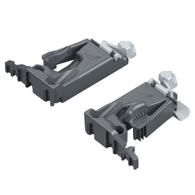 Hettich Quadro 1D Front Fixing Clip Set for 5/8in mat