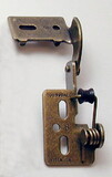 Youngdale 1/2" Overlay Antique Brass Hinge