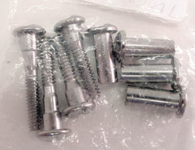 Jacknob Alcove Clip Screw Pack (for two 8340 Alcove Clips)