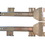 KV 8050 Flipper Door Slides 12" anochrome, Price/Set