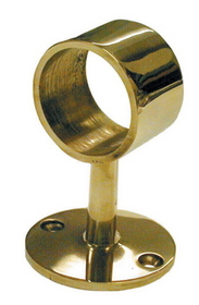 Lavi Industries 1-1/2" Polished Brass Flush Center Post