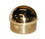 Lavi 2" Polished Brass Half Ball End Cap, Price/Each