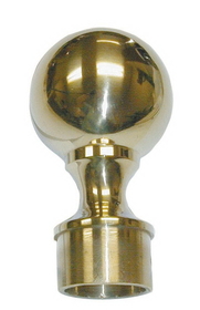 Lavi 1-1/2" Polished Brass Ball Head Finial
