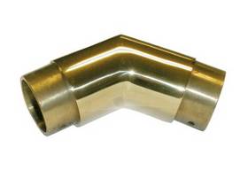 Lavi Industries 1-1/2" Polished Brass Flush Elbow 135&#176;