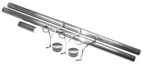 Lavi 2" Polished Brass 8' footrail kit