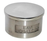 Lavi 2" Polished Solid Stainless Steel Flush End Cap