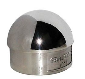 Lavi 2" Polished Solid Stainless Steel Half Ball End Cap