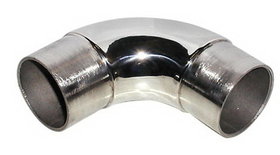 Lavi 2" Polished Solid Stainless Steel Radius Flush Elbow 90&#176;