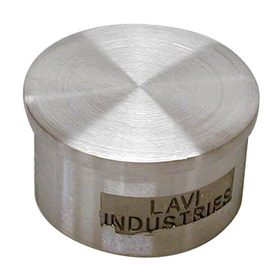 Lavi 1-1/2" Satin Stainless Steel Flush End Cap