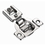 Titus Compact Hinge 3way cam 1/2in OL Screw on, Price/Each