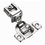Titus Compact Hinge 3way cam 1-1/4in OL Screw on, Price/Each