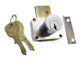 CompX National Pin Tumbler Lock Dull Chrome Key #107, 13/16Mat