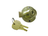 CompX National Disc Tumbler Lock Brass Key #415, Door lock for up to 7/8