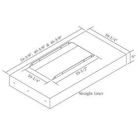 Omega National 48" Straight Range Hood Liner for NPSUT9087M Silver Metallic