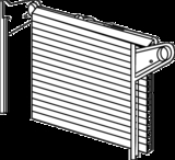 Omega National Tambour Door and Track Set Cherry 24