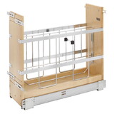 Rev-A-Shelf RS447.BCSC.6C 6.5in Foil Tray Organizer for 9in Frameless Cabinets (Soft Close)