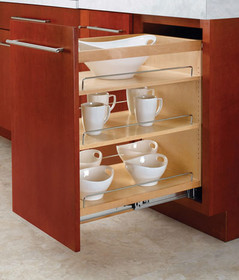 Rev-A-Shelf 448-BC-14C Pull Out Base Organizer with Shelves 14" Wx22 1/2"Dx25 1/2"H