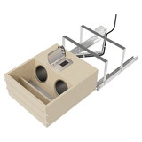 Rev-A-Shelf 4VOD-18SC-1 Rev-A-Shelf Vanity Drawer with Powering Outlets