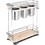 Rev-A-Shelf 5322UT-BCSC-8-MP 5322 Series Stainless Steel Bins Pullout 8" Wide Maple, Price/Each