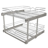 Rev-A-Shelf 5WB2.2422CR.1 Wire Double Pull Out Organizer 23-3/4 Wide