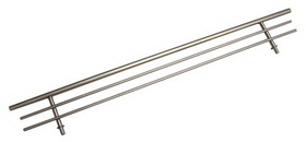 Rev-A-Shelf CSR-17SN-10 Wire Shelf Rail Satin Nickel 2 1/4"Hx17"L