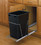 Rev-A-Shelf RV-12KD-18C-S RV Series Pull Out Waste Bins single bin 35qt full extension black, Price/Each