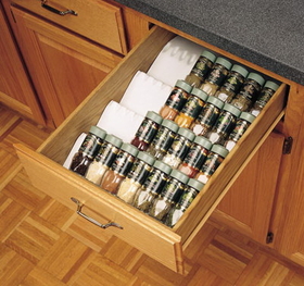 Rev-A-Shelf ST50-21W-12 White Trimmable Spice Drawer Insert