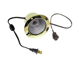 Specialty Lighting Flange Mount Can Light w/Switch Polished Brass