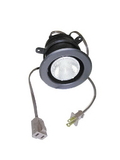 Specialty Lighting Halogen Ring Mount Can Light w/out Switch Polished Brass