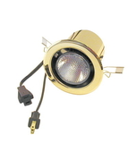 Specialty Lighting Halogen Clip Mount Can Light w/out Switch Polished Brass