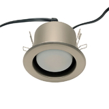 Specialty Lighting 8w LED Canister Light Flange & Clip Roll Switch Brushed Nickel