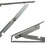 S Parker Folding Shelf Bracket Gray 12"X12", Price/Pair