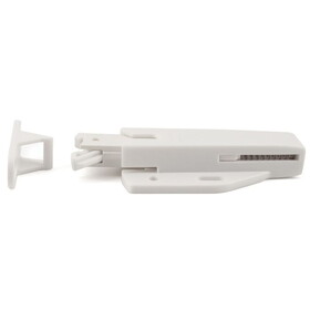 Non-Magnetic Touch Latch - White Finish