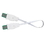 Tresco Eurolinx Linking Cord 72in White, Price/Each