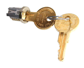 CompX Timberline Lock Plugs Polished Nickel Key # 100TA