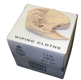 SuperTuff 25 Pound Box White Knit Rags