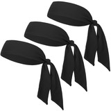 GOGO 12 Pack Head Tie Sports Headbands, Tie Back Headband Wholesale