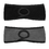 GOGO 10 Pieces Fleece Ponytail Headbands (5 Black + 5 Grey) Ear Warmers Headband
