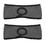 GOGO 2 Pieces Double Layer Fleece Ponytail Headbands, Grey Headbands with Ponytail Hole