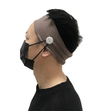 GOGO Unisex Button Headband, Face Mask Holder, Non Slip Nurse Hair Band Ear Protection