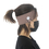 GOGO Unisex Button Headband, Face Mask Holder, Non Slip Nurse Hair Band Ear Protection - Black