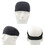 GOGO Sports Hairbands for Men and Women, Wide Elastic Headband, Black Sweatband