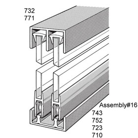 Epco Assembly No.16 1/4" Aluminum Track Assembly