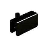 Epco Glass Door Hinge - 517-Bl, Satin Black Anodized