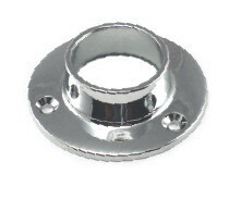 Epco Closed Flange For 1-1/4" And 1-5/16" Tubing, Polished Chrome